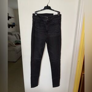 American Eagle Outfitters Black High-Rise Skinny Jeans